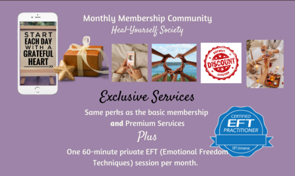 Heal Your-Self Society Exclusive Membership