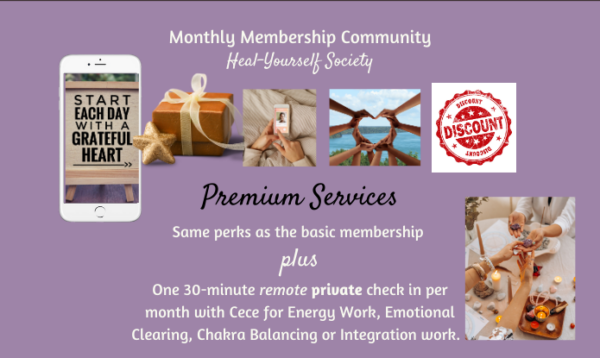 Heal-Yourself Society Premium Level Membership